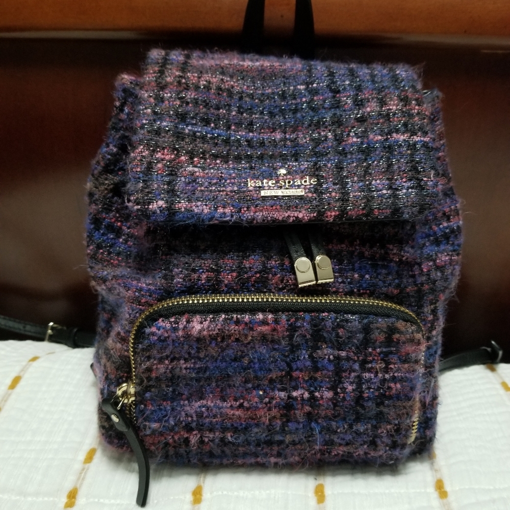 Kate Spade Tweed mini backpack